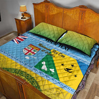 Personalised Malampa Fiji Day Quilt Bed Set 10 October Fijian Tapa Flag Style LT14 - Polynesian Pride