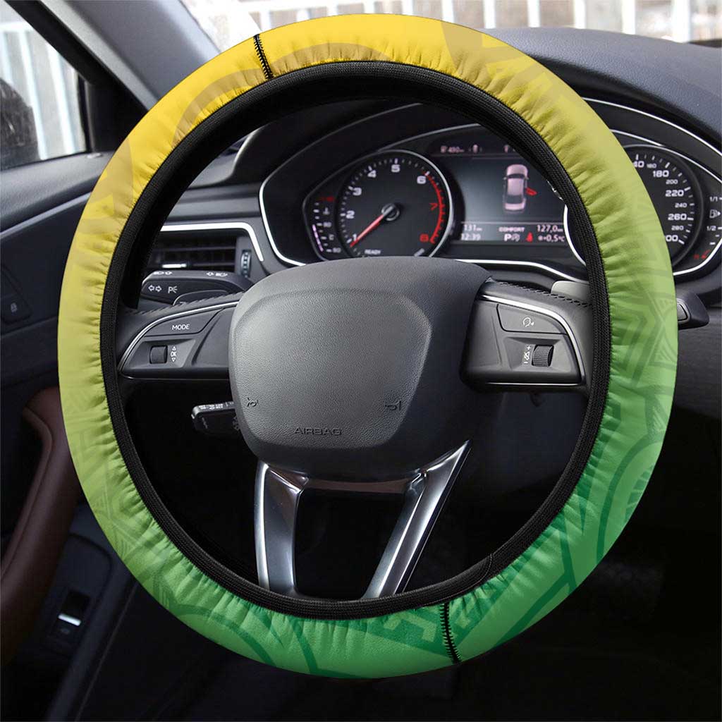 Malampa Fiji Day Steering Wheel Cover 10 October Fijian Tapa Flag Style LT14 - Polynesian Pride