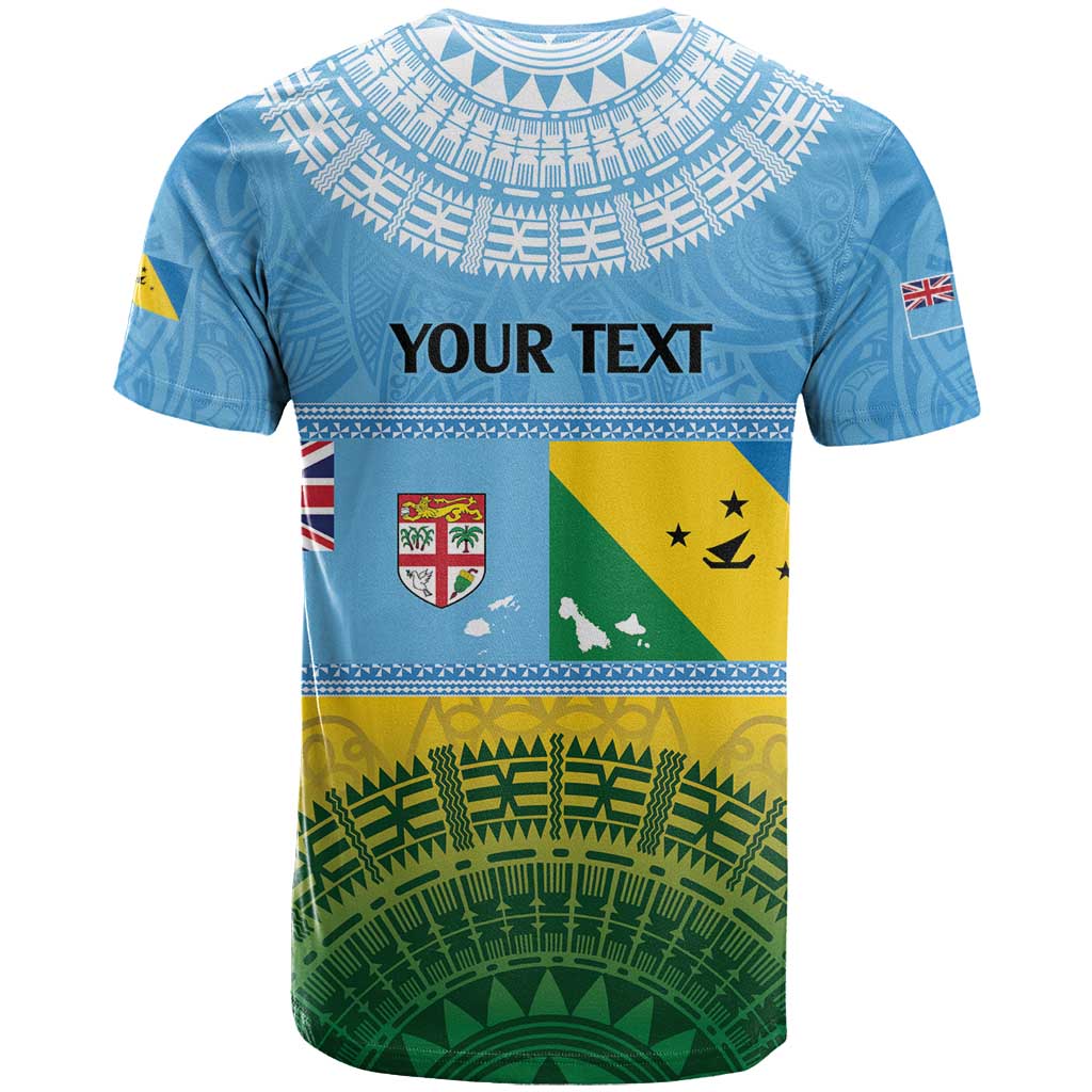 Personalised Malampa Fiji Day T Shirt 10 October Fijian Tapa Flag Style LT14 - Polynesian Pride