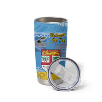 Malampa Fiji Day Tumbler Cup 10 October Fijian Tapa Flag Style LT14 - Polynesian Pride