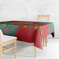 Personalised New Zealand Kakapo Christmas Tablecloth Meri Kirihimete Silver Fern Mix Pohutukawa LT14 - Polynesian Pride