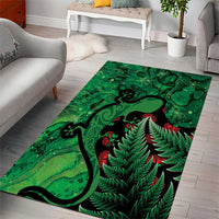 New Zealand Gecko Christmas Area Rug Meri Kirihimete Paua Shell Mix Pohutukawa LT14 - Polynesian Pride