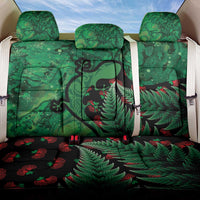 New Zealand Gecko Christmas Back Car Seat Cover Meri Kirihimete Paua Shell Mix Pohutukawa LT14 One Size Green - Polynesian Pride