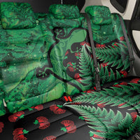 New Zealand Gecko Christmas Back Car Seat Cover Meri Kirihimete Paua Shell Mix Pohutukawa LT14 - Polynesian Pride