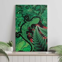 New Zealand Gecko Christmas Canvas Wall Art Meri Kirihimete Paua Shell Mix Pohutukawa LT14 - Polynesian Pride