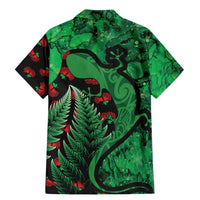 New Zealand Gecko Christmas Family Matching Mermaid Dress and Hawaiian Shirt Meri Kirihimete Paua Shell Mix Pohutukawa LT14 - Polynesian Pride