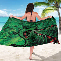 New Zealand Gecko Christmas Sarong Meri Kirihimete Paua Shell Mix Pohutukawa LT14 - Polynesian Pride