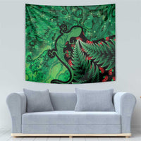 New Zealand Gecko Christmas Tapestry Meri Kirihimete Paua Shell Mix Pohutukawa LT14 - Polynesian Pride