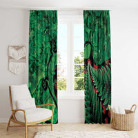 New Zealand Gecko Christmas Window Curtain Meri Kirihimete Paua Shell Mix Pohutukawa LT14 - Polynesian Pride