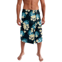 Dark Cyan Tropical Hawaii Lavalava Seamless Monstera Plumeria Hawaiian Pattern - Polynesian Pride