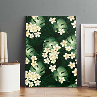 Green Tropical Hawaii Canvas Wall Art Seamless Monstera Plumeria Hawaiian Pattern LT14 - Polynesian Pride