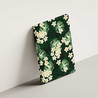 Green Tropical Hawaii Canvas Wall Art Seamless Monstera Plumeria Hawaiian Pattern LT14 - Polynesian Pride