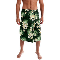Green Tropical Hawaii Lavalava Seamless Monstera Plumeria Hawaiian Pattern LT14 Green - Polynesian Pride