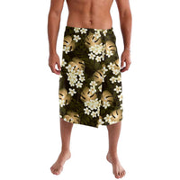 Gold Tropical Hawaii Lavalava Seamless Monstera Plumeria Hawaiian Pattern LT14 Gold - Polynesian Pride