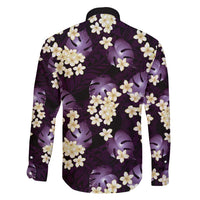 Purple Tropical Hawaii Family Matching Tank Maxi Dress and Hawaiian Shirt Seamless Monstera Plumeria Hawaiian Pattern LT14 - Polynesian Pride