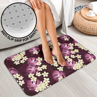 Pink Tropical Hawaii Bathroom Set Seamless Monstera Plumeria Hawaiian Pattern LT14 - Polynesian Pride