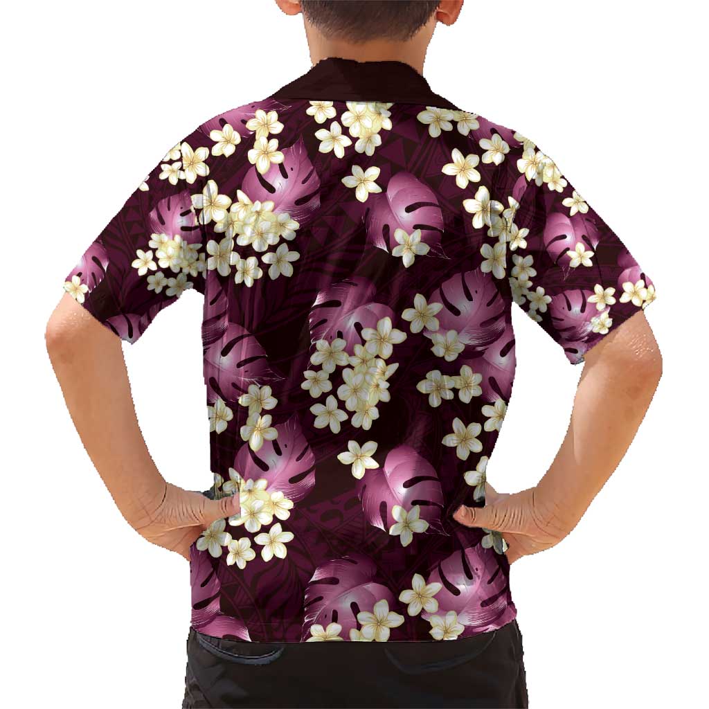 Pink Tropical Hawaii Hawaiian Shirt Seamless Monstera Plumeria Hawaiian Pattern - Polynesian Pride