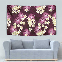 Pink Tropical Hawaii Tapestry Seamless Monstera Plumeria Hawaiian Pattern LT14 - Polynesian Pride