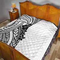 Black White Polynesia Tropical Flowers Quilt LT14 - Polynesian Pride