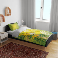 Hawaii Palila Mamane Bedding Set Hawaiian Honeycreeper With Native Flower LT14 - Polynesian Pride