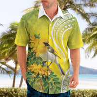 Hawaii Palila Mamane Hawaiian Shirt Hawaiian Honeycreeper With Native Flower LT14 - Polynesian Pride