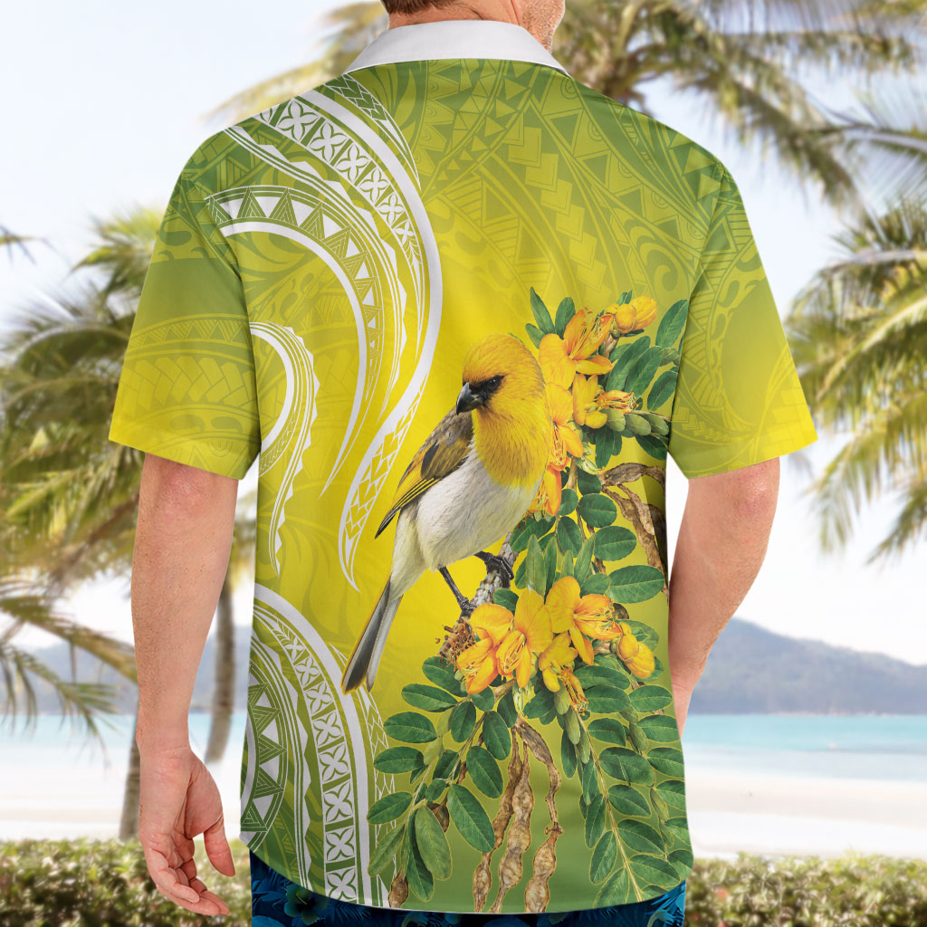 Hawaii Palila Mamane Hawaiian Shirt Hawaiian Honeycreeper With Native Flower LT14 - Polynesian Pride