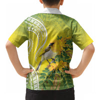 Hawaii Palila Mamane Hawaiian Shirt Hawaiian Honeycreeper With Native Flower LT14 - Polynesian Pride