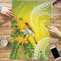 Hawaii Palila Mamane Puzzle Hawaiian Honeycreeper With Native Flower