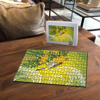 Hawaii Palila Mamane Puzzle Hawaiian Honeycreeper With Native Flower
