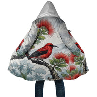 Aloha Hawaii Apapane Ohia Lehua Watercolor Cloak