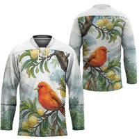 Aloha Hawaii Akepa Koa Tree Watercolor Hockey Jersey LT14 - Polynesian Pride