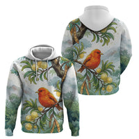 Aloha Hawaii Akepa Koa Tree Watercolor Hoodie LT14 - Polynesian Pride