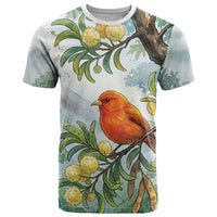 Aloha Hawaii Akepa Koa Tree Watercolor T Shirt LT14 Watercolor - Polynesian Pride