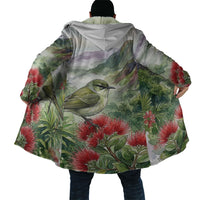 Aloha Hawaii Creeper Ohia Lehua Watercolor Cloak LT14 - Polynesian Pride