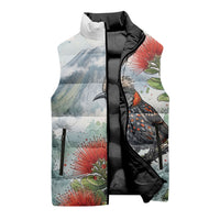 Aloha Hawaii Akohekohe Ohia Lehua Watercolor Sleeveless Puffer Jacket LT14 - Polynesian Pride