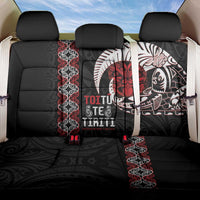 Aotearoa Toitu Te Tiriti Back Car Seat Cover Honour The Treaty Maori Haka LT14 One Size Black - Polynesian Pride