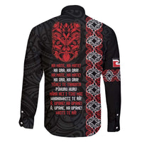 Aotearoa Toitu Te Tiriti Family Matching Off The Shoulder Long Sleeve Dress and Hawaiian Shirt Honour The Treaty Maori Haka LT14 - Polynesian Pride