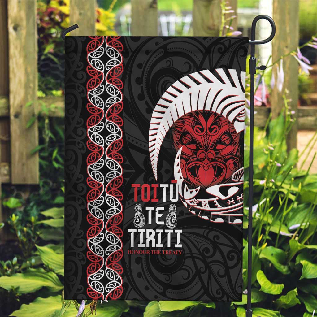Aotearoa Toitu Te Tiriti Garden Flag Honour The Treaty Maori Haka