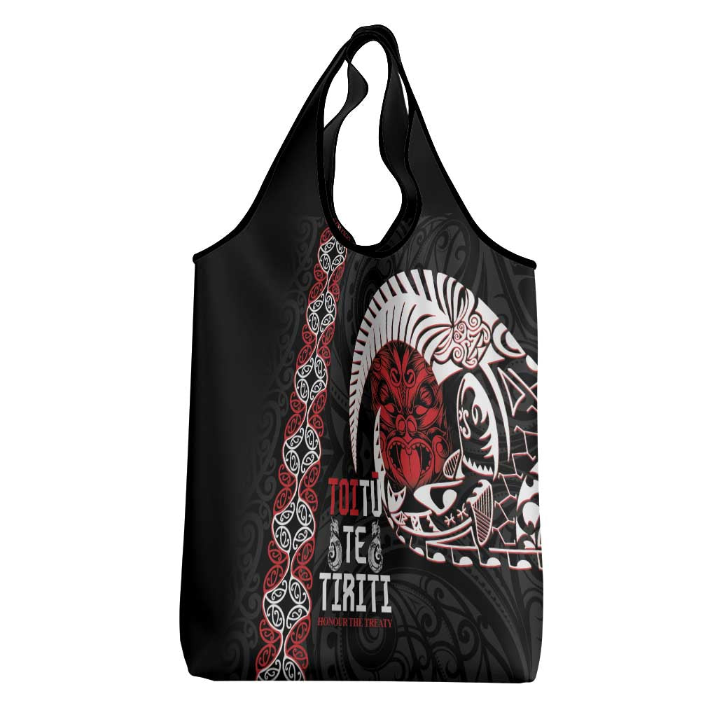 Aotearoa Toitu Te Tiriti Grocery Bag Honour The Treaty Maori Haka LT14 - Polynesian Pride
