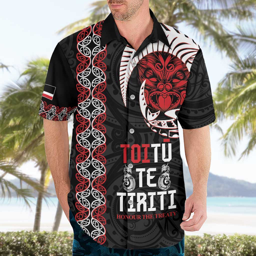 Aotearoa Toitu Te Tiriti Hawaiian Shirt Honour The Treaty Maori Haka LT14 - Polynesian Pride