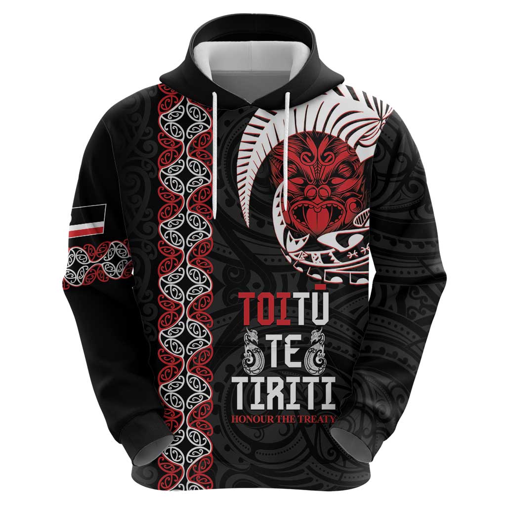 Aotearoa Toitu Te Tiriti Hoodie Honour The Treaty Maori Haka LT14 - Polynesian Pride