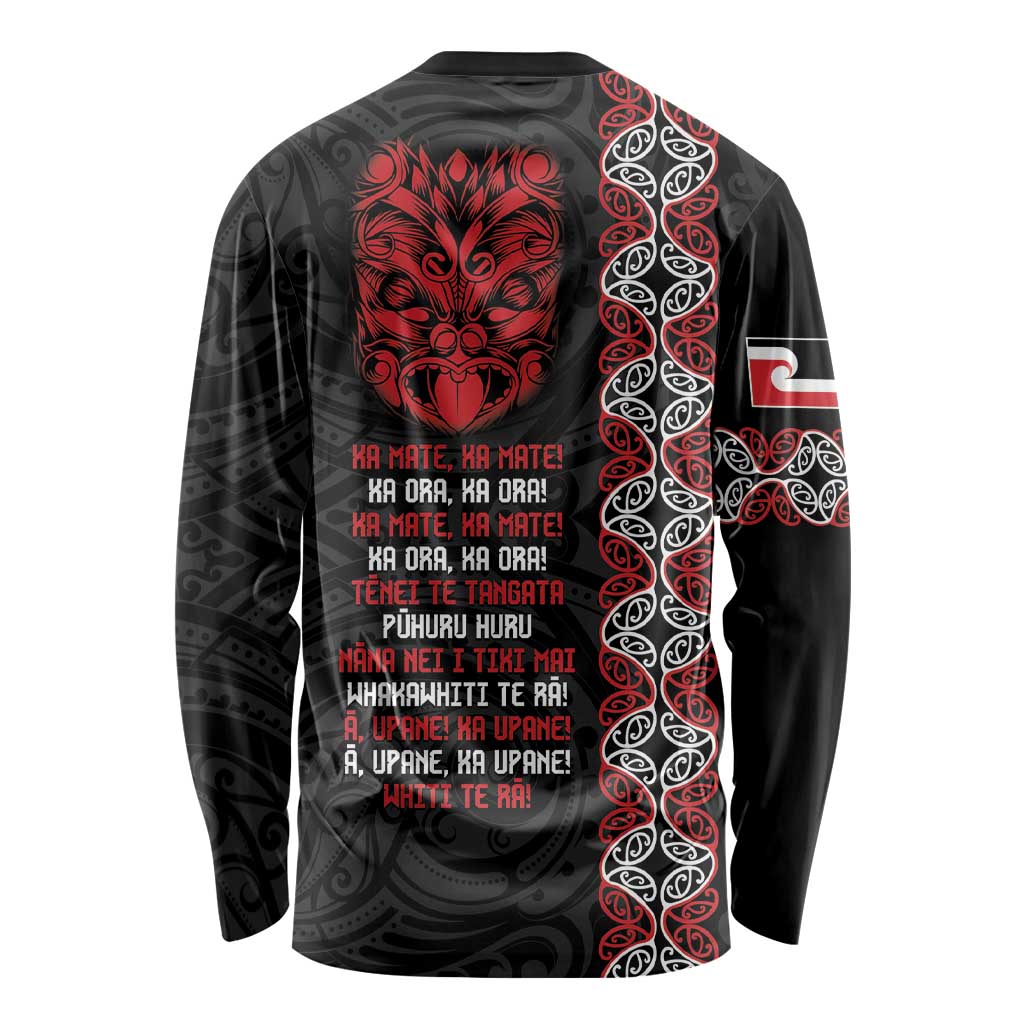 Aotearoa Toitu Te Tiriti Long Sleeve Shirt Honour The Treaty Maori Haka LT14 - Polynesian Pride