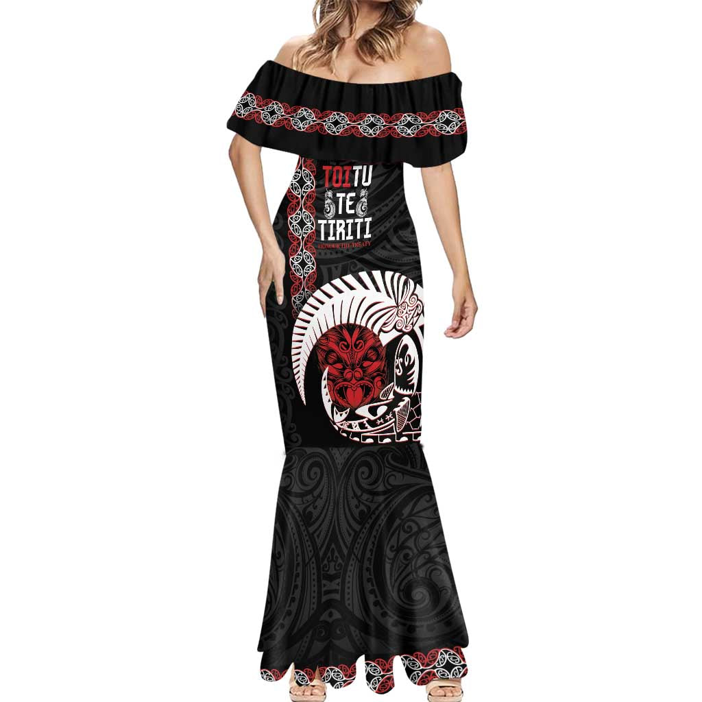 Aotearoa Toitu Te Tiriti Mermaid Dress Honour The Treaty Maori Haka LT14 - Polynesian Pride
