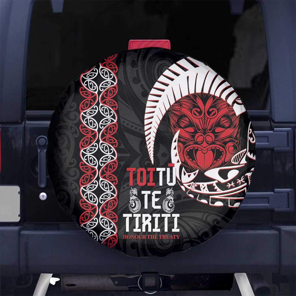 Aotearoa Toitu Te Tiriti Spare Tire Cover Honour The Treaty Maori Haka LT14 - Polynesian Pride