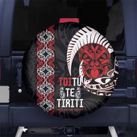 Aotearoa Toitu Te Tiriti Spare Tire Cover Honour The Treaty Maori Haka LT14 - Polynesian Pride