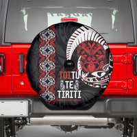 Aotearoa Toitu Te Tiriti Spare Tire Cover Honour The Treaty Maori Haka LT14 - Polynesian Pride