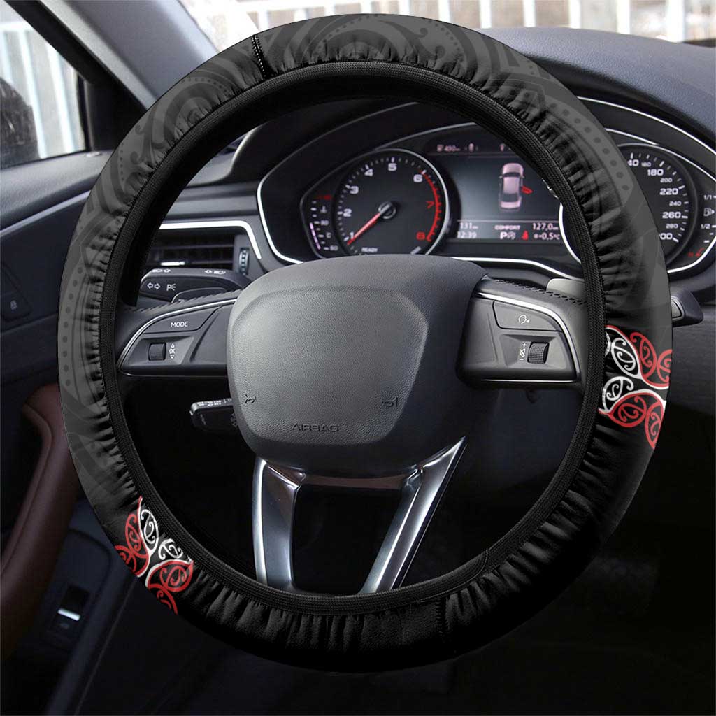 Aotearoa Toitu Te Tiriti Steering Wheel Cover Honour The Treaty Maori Haka LT14 - Polynesian Pride