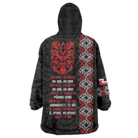 Aotearoa Toitu Te Tiriti Wearable Blanket Hoodie Honour The Treaty Maori Haka LT14 - Polynesian Pride