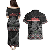 Aotearoa Toitu Te Tiriti Couples Matching Puletasi and Hawaiian Shirt Stand Together! Stand Stronger! - NZ Tiki LT14 - Polynesian Pride