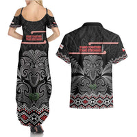 Aotearoa Toitu Te Tiriti Couples Matching Summer Maxi Dress and Hawaiian Shirt Stand Together! Stand Stronger! - NZ Tiki LT14 - Polynesian Pride